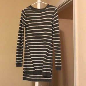 Grey striped sweater